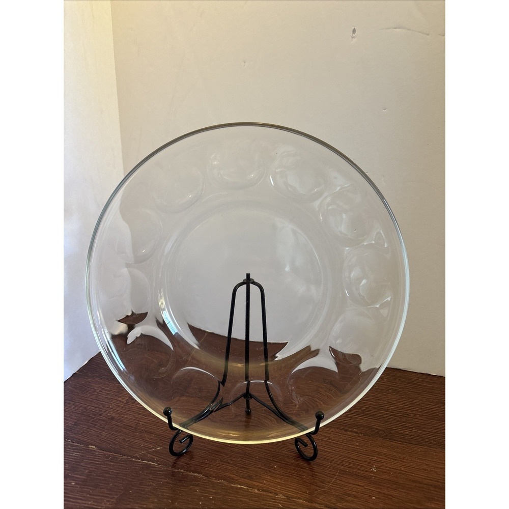 Pyrex Ovenware 10.25"Clear 12 Deviled Egg Hors d'oeuvres Charcuterie‎ Platter